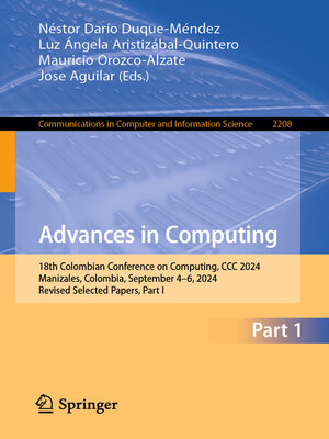 cover image of Advances in Computing